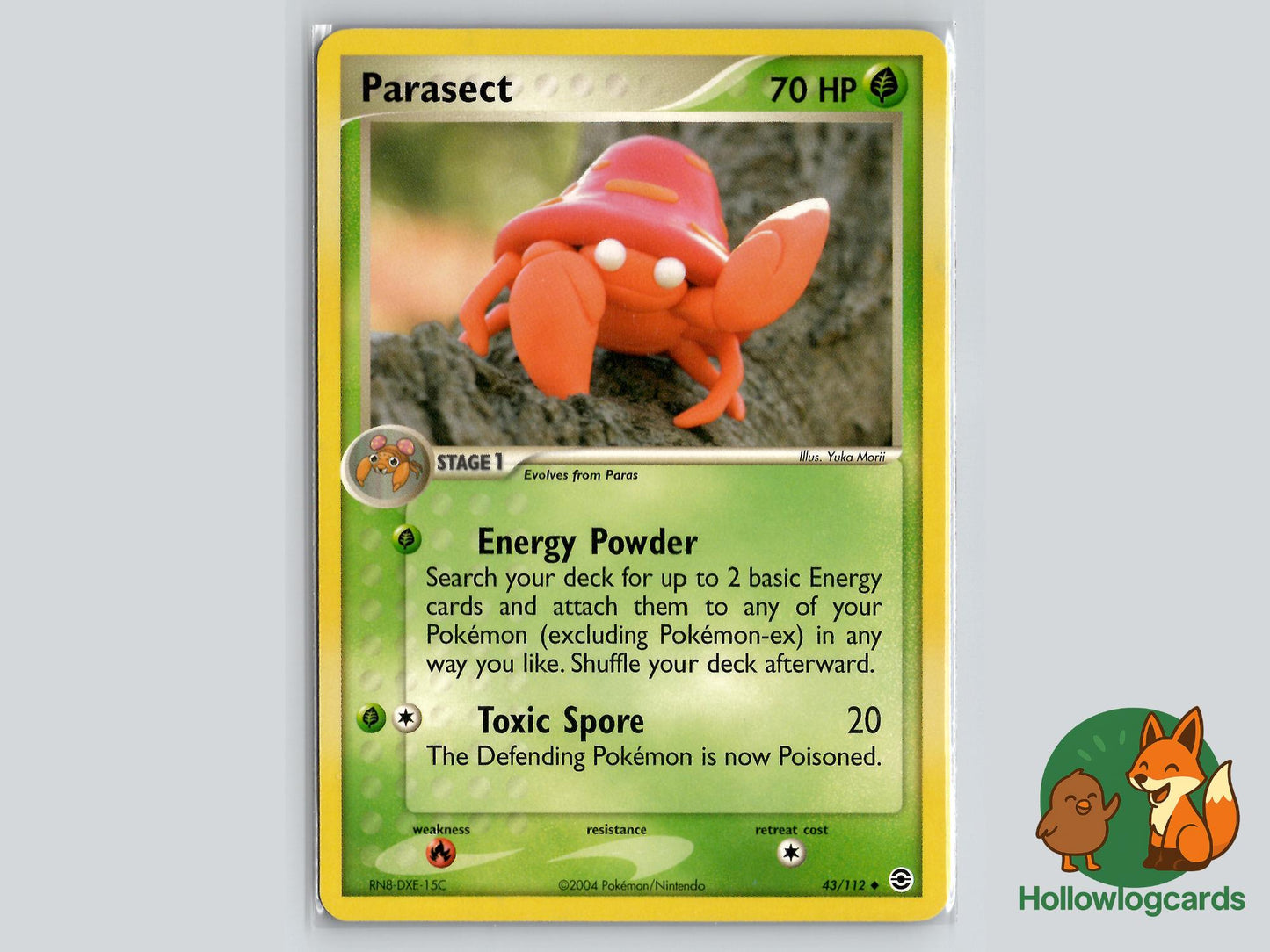 Parasect (43/112) - FireRed & LeafGreen Pokémon Card