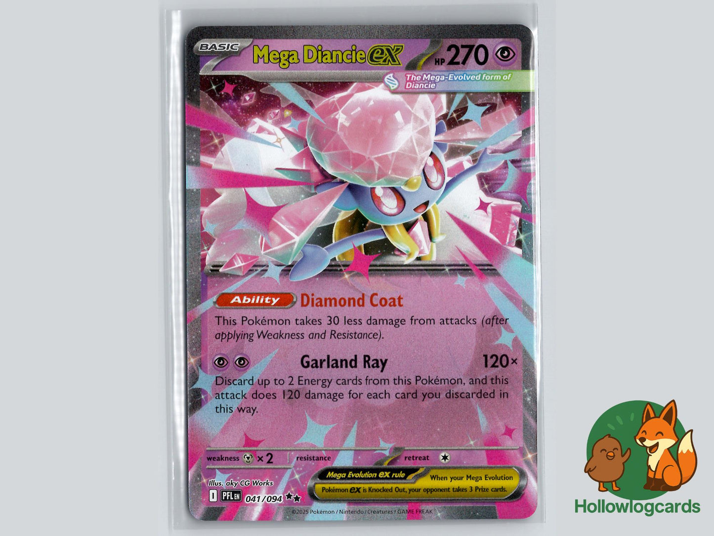 Mega Diancie ex (041/094) - Phantasmal Flames Pokémon Card