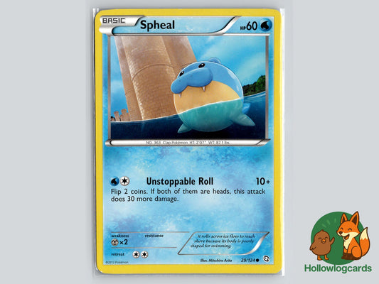 Spheal (29/124) - Dragons Exalted Pokémon Card