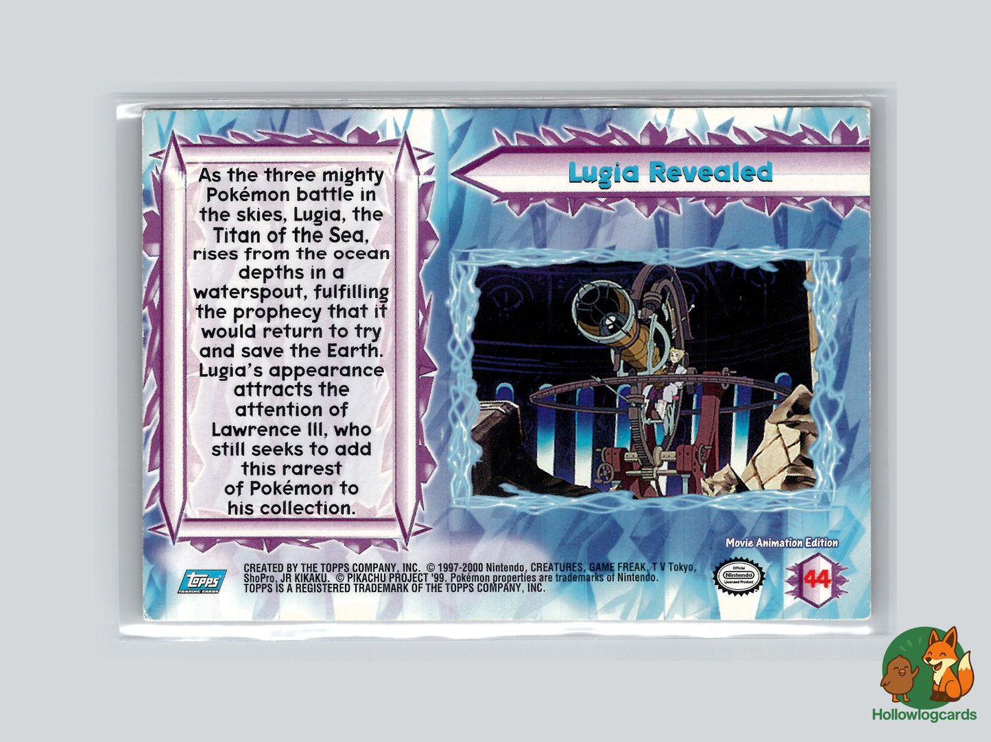 Lugia Revealed (#44) - Topps The Movie 2000 Trading Cards
