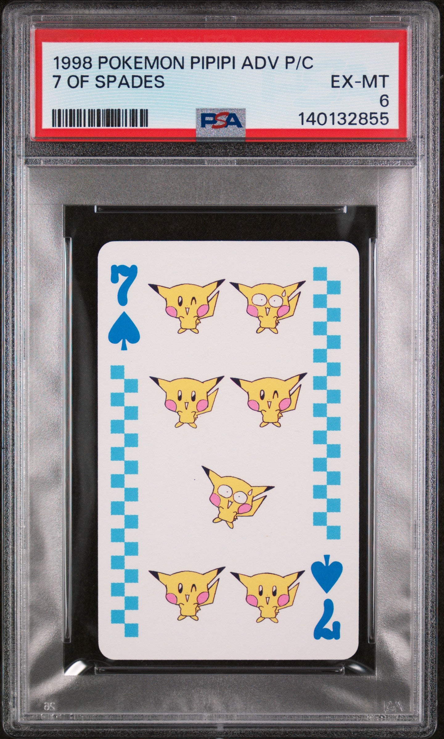 Graded 7 Of Spades () Pipipi Adventure Playing Cards - PSA 6