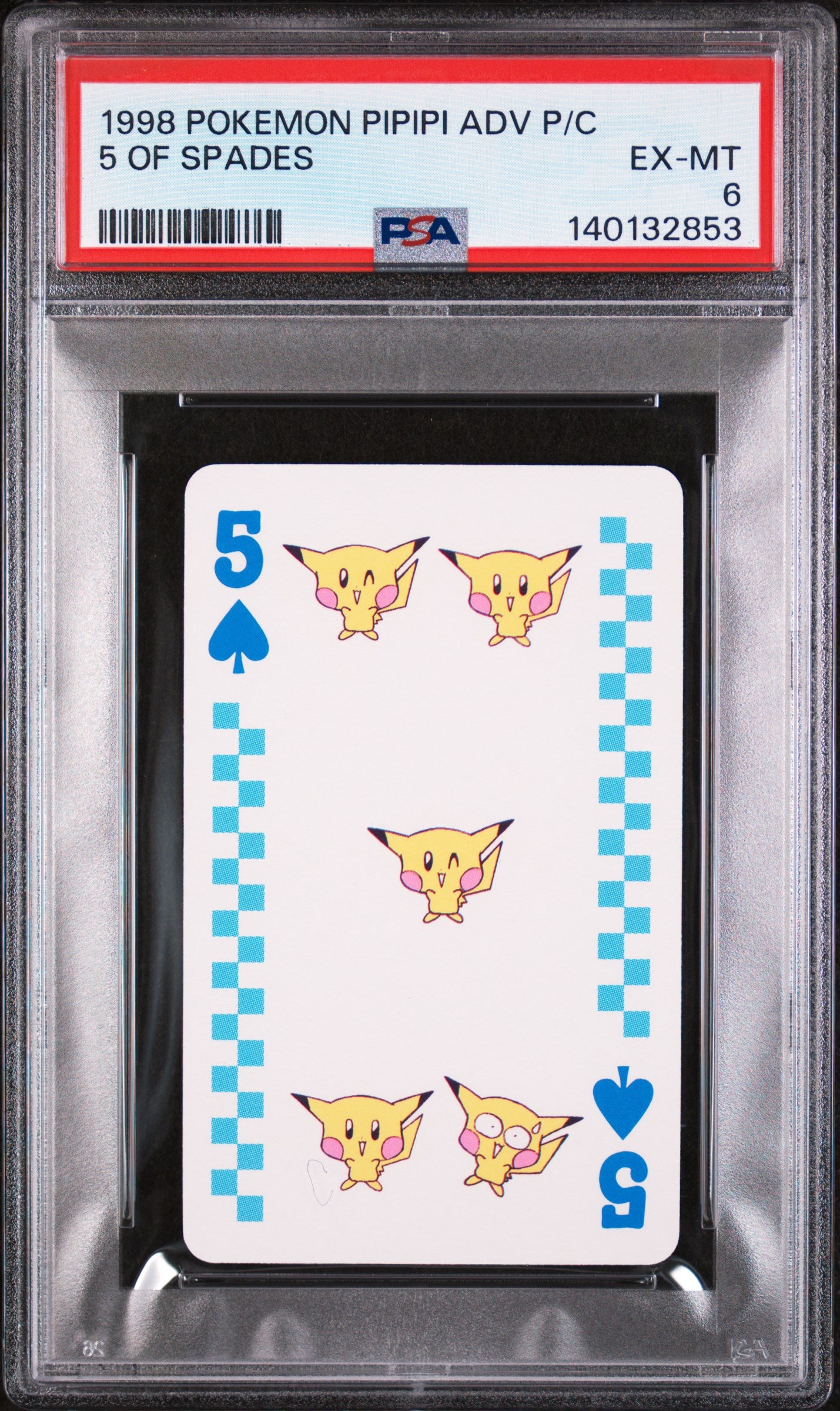 Graded 5 Of Spades () Pipipi Adventure Playing Cards - PSA 6